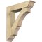 Ekena Millwork Balboa Traditional Rough Sawn Bracket w/ Offset Brace, Douglas Fir, 8"W x 34"D x 38"H BKT0806X34X38BOA01RDF - alternate 1